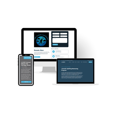 Juvenile Uplifting Mentor Program website design and development for youth organization
