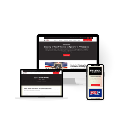 Nomo Foundation nonprofit website design and SEO optimized development